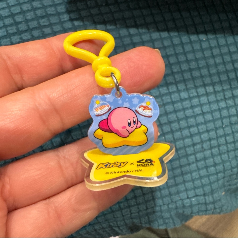Kirby X Kura Sushi Bikkura Pon Collaboration Acrylic Charm